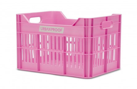Gerecyclede Fietskrat Urban Proof Click 30 Liter - Felroze