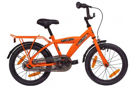 Jongensfiets 16" BikeFun No Rules Boys, oranje