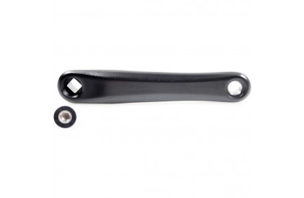 Bafang crankarm links M400 / M300 / M200 zwart / Inclusief crankbout
