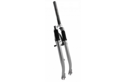 Geveerde voorvork 28" zilver 1", Lengte vorkbuis: 250mm met draad