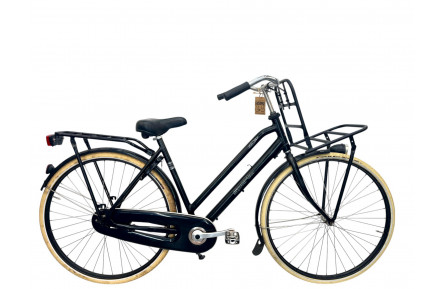 Damesfiets Sparta PickUP black/28/w/al/cargo