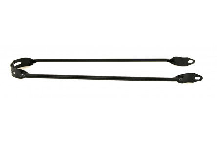 Spatbordstang 28x1 1/2, Mat zwart, Montage op frame dmv M5 boutje. mat zwart