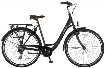 Damesfiets Altec Metro 28"/49cm/mat-zwart